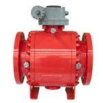 API 608/ASME DN200 PN40 High-Pressure A105 Carbon Steel Flanged Fixed Ball Valve