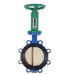 DN175 PN10 Aluminum Bronze Disc with Rubber Lining, Soft-Seal DI Lug-Type Flanged Midline Butterfly Valve