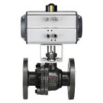 API ANSI 2in-16in DN50-DN400 PN10 PN16 CF8M Pneumatic Flanged Floating Ball Valve