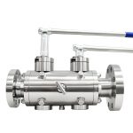 Stainless/Duplex Steel (F304/F316/F51) Flanged Lever/Gear/Pneumatic/Electric Double Block and Bleed (DBB) Ball Valve