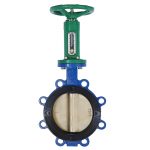 DN175 PN10 Aluminum Bronze Disc with Rubber Lining, Soft-Seal DI Lug-Type Flanged Midline Butterfly Valve
