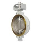 API609 DN500 150LB WCB SS316 Wafer Type NBR Soft Seal Double Offset Butterfly Valve