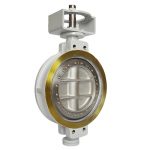 API609 DN500 150LB WCB SS316 Wafer Type NBR Soft Seal Double Offset Butterfly Valve