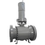 API 6D API 608 ASME CE DN300 600LB Carbon/Stainless Steel F316/WCB 3PC Fire-Safe Flanged Pneumatic Trunnion Mounted Ball Valve