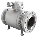API 6D API 609 ASME CE DN15-DN300 150lb-2500lb Forged Steel A105 Full Port 3PC Flange Trunnion Mounted Ball Valve with Fire-Safe & Anti-Static Design