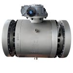 API 6D API 608 ASME CE DN50-DN800 50LB-2500LB Forged Carbon Steel A105/F316 Stainless Steel Trunnion Mounted 3PC Flanged Ball Valve