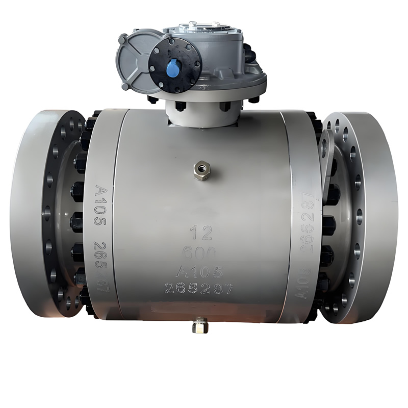 API 6D API 608 ASME CE DN50-DN800 50LB-2500LB Forged Carbon Steel A105/F316 Stainless Steel Trunnion Mounted 3PC Flanged Ball Valve