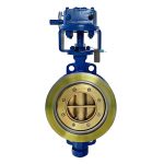 API 609 ASME CE DN250 150LB WCB Body Aluminum Bronze Disc STL Seat Triple Offset Wafer Type Hard Seal Butterfly Valve