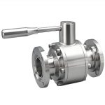 FDA ISO CE ASME DN15-DN100 PN10-PN16 3A Forged Stainless Steel 304/316L Hygienic Flange Ball Valve