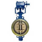 API 609 ASME CE DN250 150LB WCB Body Aluminum Bronze Disc STL Seat Triple Offset Wafer Type Hard Seal Butterfly Valve