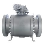 API 6D API 609 ASME CE DN15-DN300 150lb-2500lb Forged Steel A105 Full Port 3PC Flange Trunnion Mounted Ball Valve with Fire-Safe & Anti-Static Design