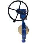 API 609 ASME CE DN250 150LB WCB Body Aluminum Bronze Disc STL Seat Triple Offset Wafer Type Hard Seal Butterfly Valve