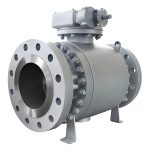 API 6D API 609 ASME CE DN15-DN300 150lb-2500lb Forged Steel A105 Full Port 3PC Flange Trunnion Mounted Ball Valve with Fire-Safe & Anti-Static Design