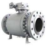 API 6D API 609 ASME CE DN15-DN300 150lb-2500lb Forged Steel A105 Full Port 3PC Flange Trunnion Mounted Ball Valve with Fire-Safe & Anti-Static Design