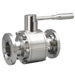 FDA ISO CE ASME DN15-DN100 PN10-PN16 3A Forged Stainless Steel 304/316L Hygienic Flange Ball Valve