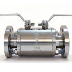 API 609 ASME CE DN50 300LB F316 Stainless Steel Body PEEK Soft Seated Flanged Connection Manual Operated DBB Double Block and Bleed Ball Valve