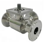 API 608 ASME B16.34 CE Certified DN15-DN100 PN10-PN25 SS304/316 Forged 3-Way Ball Valve