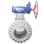 API 608 ASME B16.34 CE PED 2014/68/EU Certified DN150-DN1400 PN10-PN64 Class 150-400 WCB/CF8 Fixed Trunnion Mounted Metal Hard Seal Ball Valve