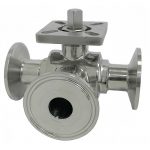 API 608 ASME B16.34 CE Certified DN15-DN100 PN10-PN25 SS304/316 Forged 3-Way Ball Valve