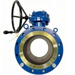 API 609 ASME CE DN250 150LB WCB Carbon Steel Body F304 Stainless Steel Seat Flanged Connection Gear Operated Trunnion Mounted Soft Seated Ball Valve