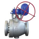 API 608 ASME B16.34 CE PED 2014/68/EU Certified DN150-DN1400 PN10-PN64 Class 150-400 WCB/CF8 Fixed Trunnion Mounted Metal Hard Seal Ball Valve