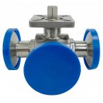 API 608 ASME B16.34 CE Certified DN15-DN100 PN10-PN25 SS304/316 Forged 3-Way Ball Valve