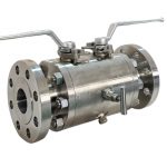 API 609 ASME CE DN50 300LB F316 Stainless Steel Body PEEK Soft Seated Flanged Connection Manual Operated DBB Double Block and Bleed Ball Valve
