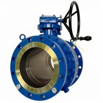 API 609 ASME CE DN250 150LB WCB Carbon Steel Body F304 Stainless Steel Seat Flanged Connection Gear Operated Trunnion Mounted Soft Seated Ball Valve