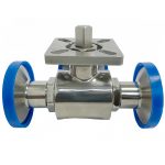 API 608 ASME B16.34 CE Certified DN15-DN100 PN10-PN25 SS304/316 Forged 3-Way Ball Valve