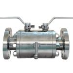 API 609 ASME CE DN50 300LB F316 Stainless Steel Body PEEK Soft Seated Flanged Connection Manual Operated DBB Double Block and Bleed Ball Valve