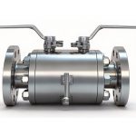 API 609 ASME CE DN50 300LB F316 Stainless Steel Body PEEK Soft Seated Flanged Connection Manual Operated DBB Double Block and Bleed Ball Valve