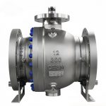 API 6D ANSI CLASS300 CE NACE MR0175 DN300 CF8/CF8M Stainless Steel 2PC Flanged Trunnion Mounted Ball Valve