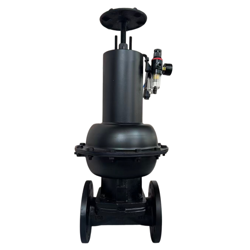 API 600 EN 12516 CE DN80 PN10 WCB Carbon Steel Body EPDM Soft Seated Flanged Connection Pneumatic Actuated Diaphragm Valve