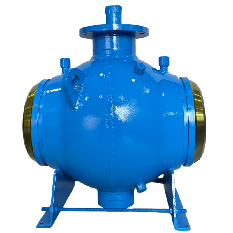 API 6D ASME B16.34 CE DN200/DN300/DN400 PN80 LF2 Carbon Steel Body 321 Stainless Steel Ball Full Welded Manual Stem Hard Seated Ball Valve