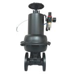 API 600 EN 12516 CE DN40 PN10 WCB Carbon Steel Body EPDM Soft Seated Flanged Connection Pneumatic Actuated Diaphragm Valve