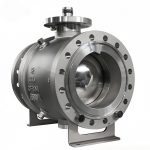 API 6D ANSI CLASS300 CE NACE MR0175 DN300 CF8/CF8M Stainless Steel 2PC Flanged Trunnion Mounted Ball Valve