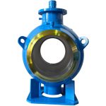 API 6D ASME B16.34 CE DN400 PN80 LF2 Carbon Steel Body 321 Stainless Steel Ball Full Welded Manual Light Stem Hard Seated Ball Valve