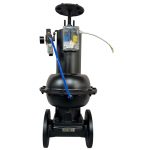 API 600 EN 12516 CE DN80 PN10 WCB Carbon Steel Body EPDM Soft Seated Flanged Connection Pneumatic Actuated Diaphragm Valve
