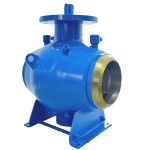 API 6D ASME B16.34 CE DN200/DN300/DN400 PN80 LF2 Carbon Steel Body 321 Stainless Steel Ball Full Welded Manual Stem Hard Seated Ball Valve