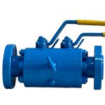 API 6D ASME B16.34 CE 2” 600LB A105 Carbon Steel Body DEVLON Soft Seated RF Flanged Connection Manual Handle DBB Double Block and Bleed Ball Valve