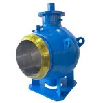 API 6D ASME B16.34 CE DN400 PN80 LF2 Carbon Steel Body 321 Stainless Steel Ball Full Welded Manual Light Stem Hard Seated Ball Valve