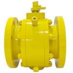 API 6D ASME B16.34 API 607 CE  4” 150LB A105 Carbon Steel Body PTFE Soft Seated RF Flanged Floating Ball Valve