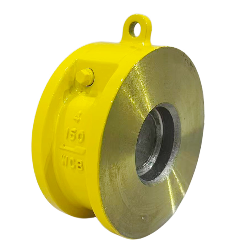 API 609 ASME B16.34 CE DN100 150LB WCB Body Cr13 Seat Wafer Type Metal Hard Seal Single Plate Check Valve