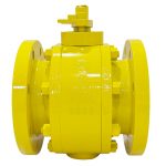 API 6D ASME B16.34 API 607 CE  4” 150LB A105 Carbon Steel Body PTFE Soft Seated RF Flanged Floating Ball Valve