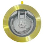 API 609 ASME B16.34 CE DN100 150LB WCB Body Cr13 Seat Wafer Type Metal Hard Seal Single Plate Check Valve