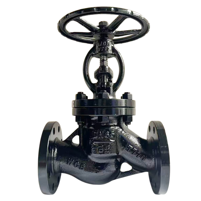 API 602 ASME B16.34 GB/T 12235 CE DN65 PN25 WCB Flanged Cast Carbon Steel Manual Handwheel Operated, with F6a Stem & LNT+13Cr Globe Valve